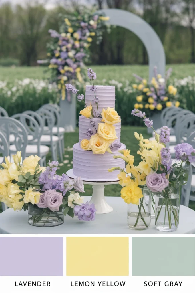 a lavender cake